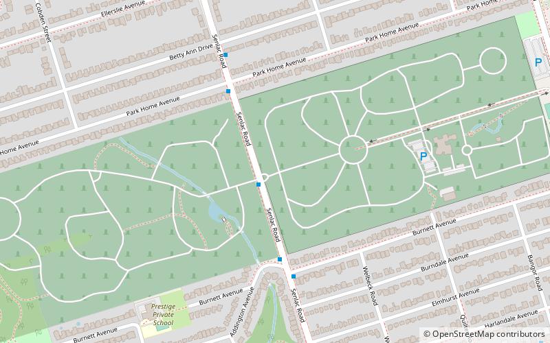 York Cemetery location map
