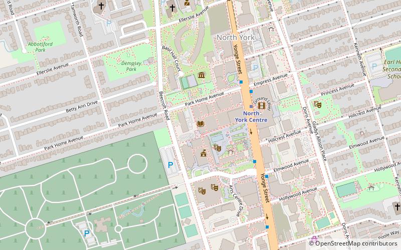 North York Central Library location map