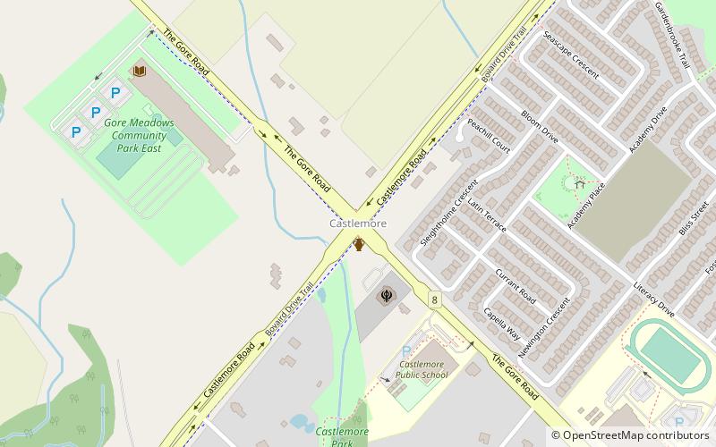 Castlemore location map