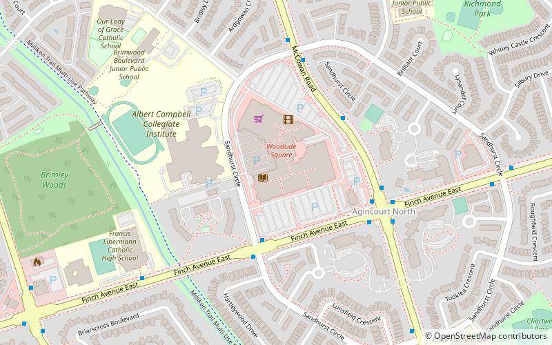 Woodside Square location map