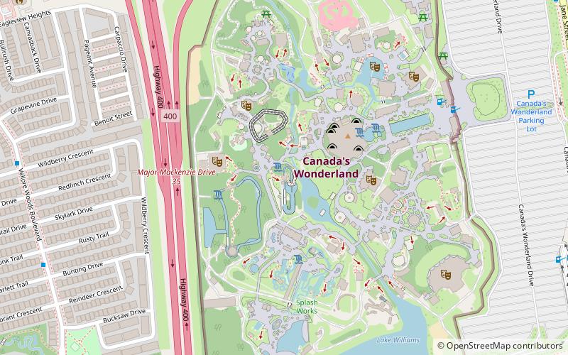 Timberwolf Falls location map