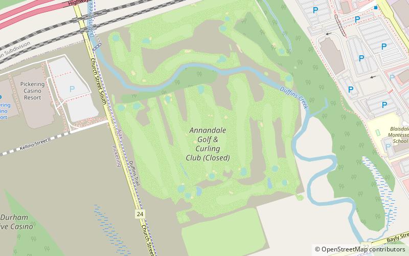 annandale golf curling club ajax location map
