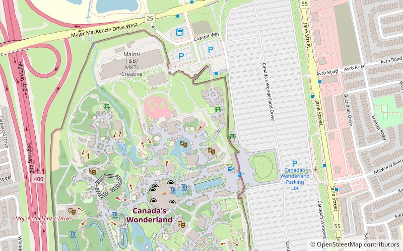 Dragon Fire Roller Coaster location map