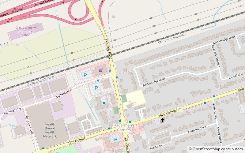 Markham—Unionville location map