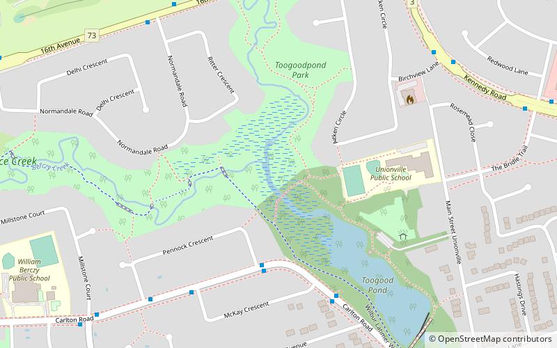 Toogood Pond Park location map
