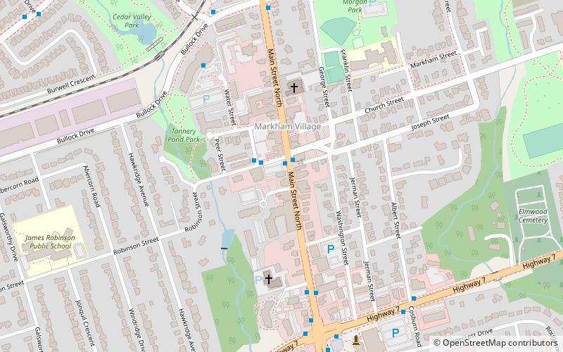 Markham Village Town Hall location map