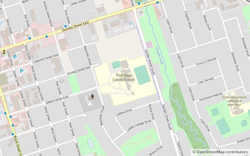 Trafalgar Castle School location map