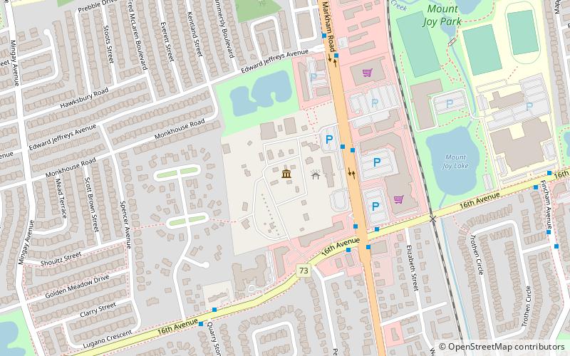 Markham Museum location map