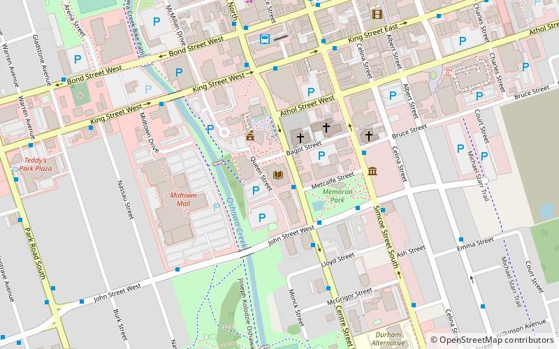 Oshawa Public Library location map