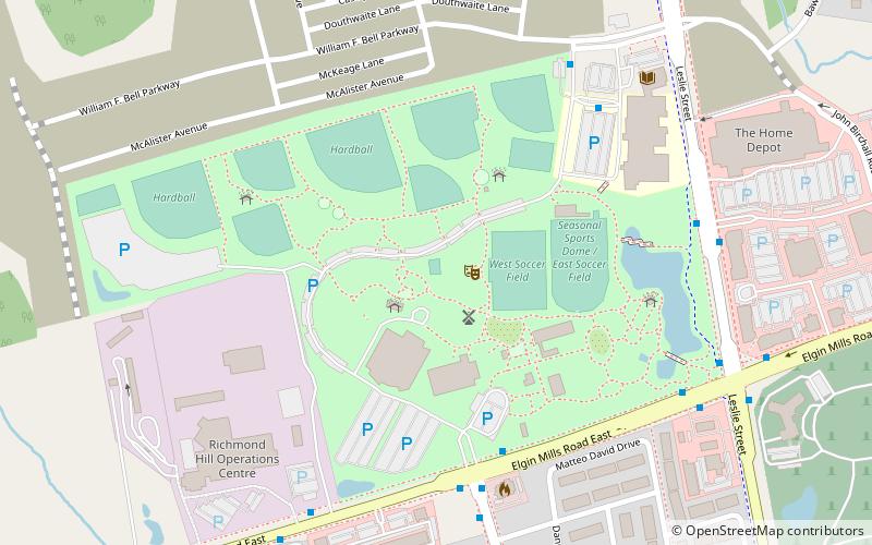 richmond green richmond hill location map