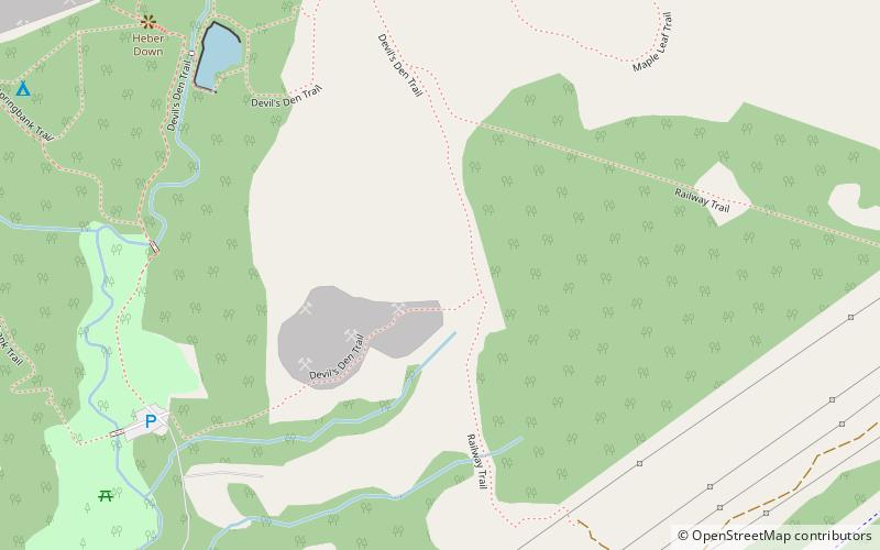 Heber Down Conservation Area location map