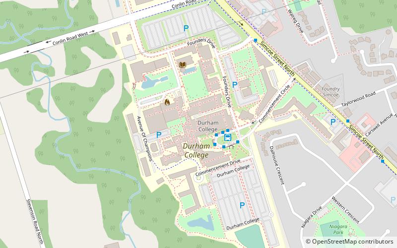durham college oshawa location map