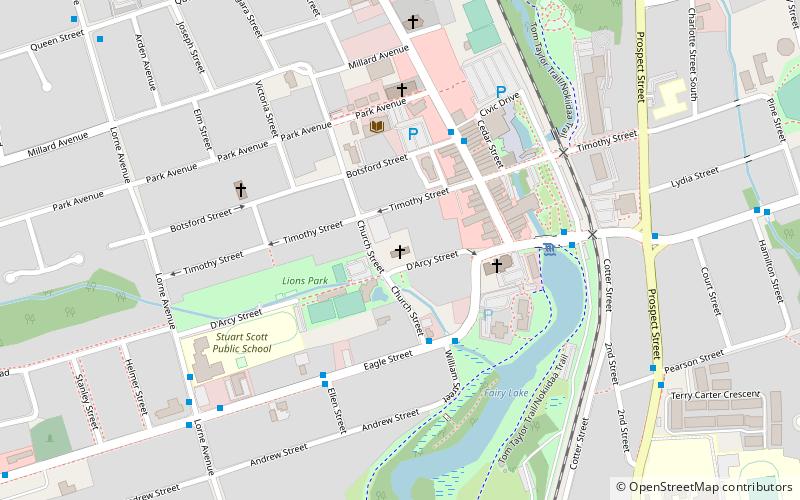 st pauls anglican church newmarket location map