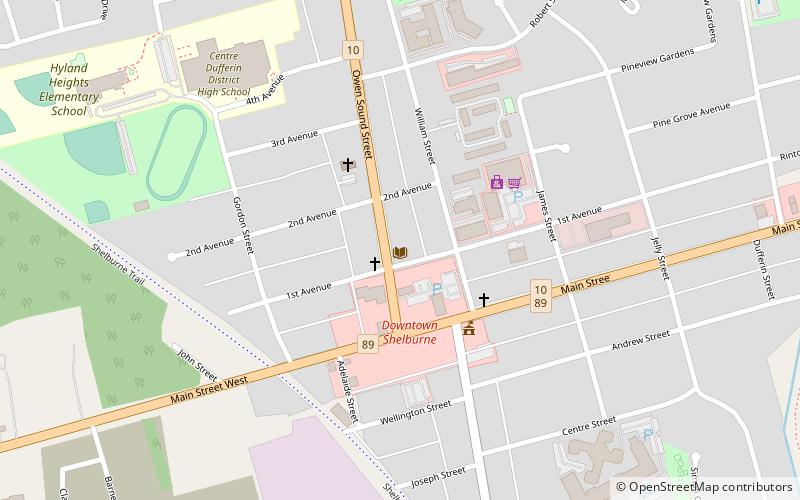 Shelburne Public Library location map