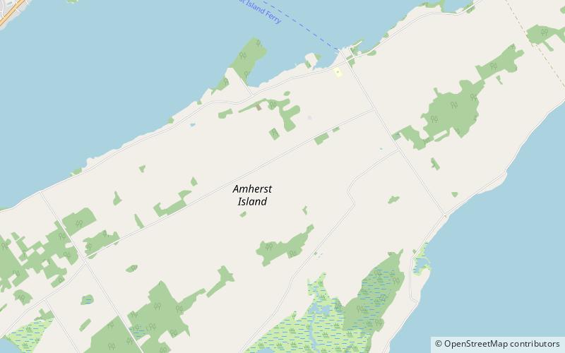 Amherst Island location map