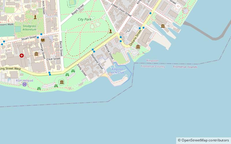 Kingston Yacht Club location map