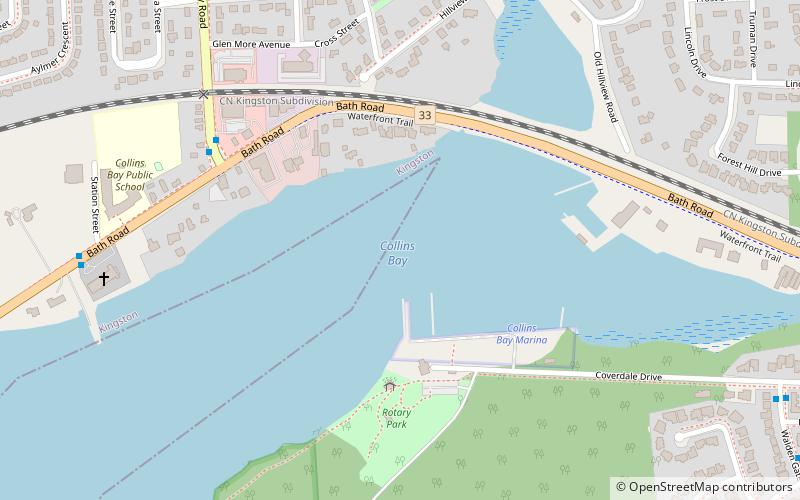Collins Bay Marina and Collins Bay Yacht Club location map