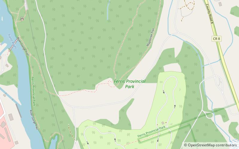 Ferris Provincial Park location map