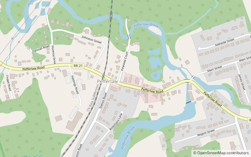 Pefferlaw location map