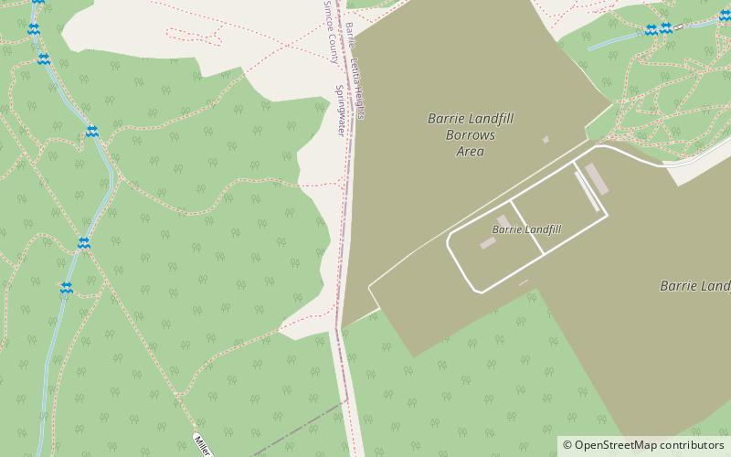 sandy hollow landfill barrie location map