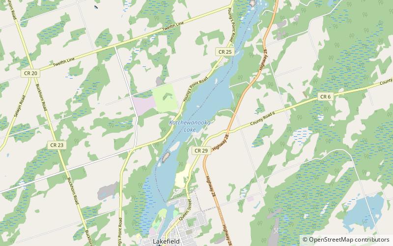 Katchewanooka Lake location map
