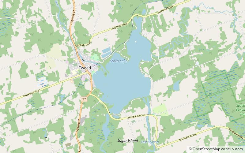 Stoco Lake location map