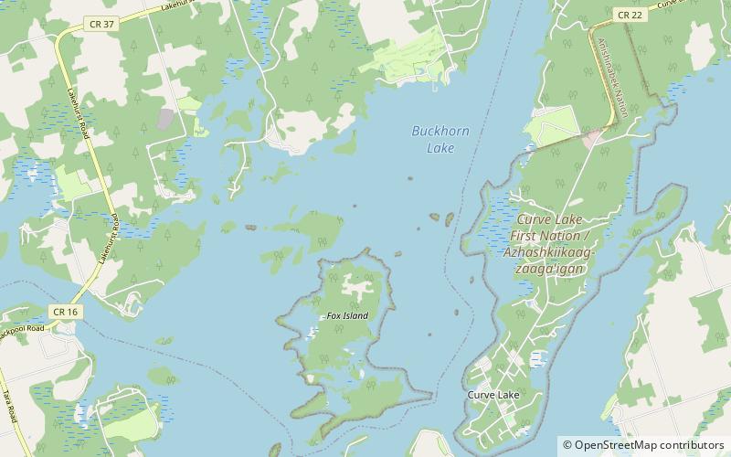 buckhorn lake location map
