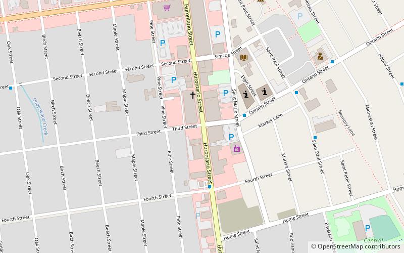 Collingwood downtown heritage conservation district location map
