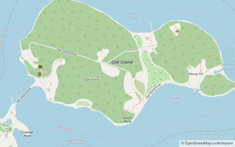 oak island location map