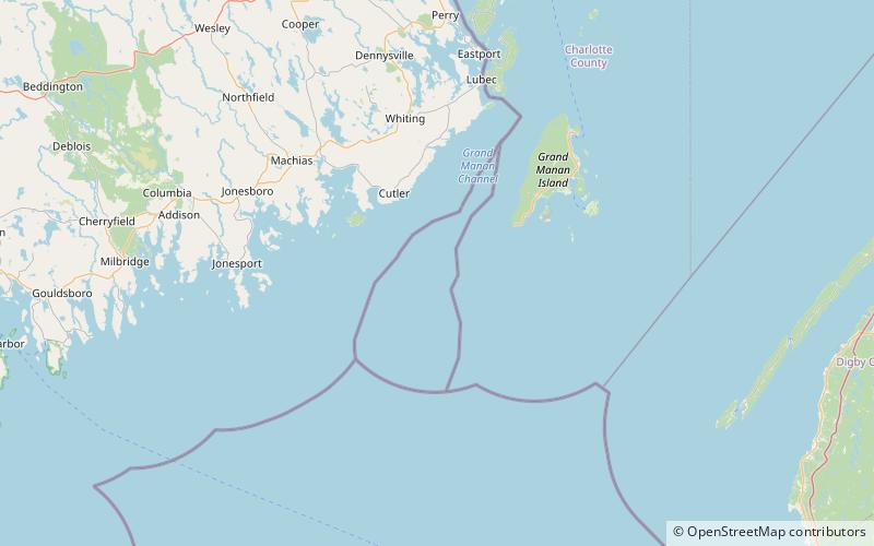 Machias Seal Island location map