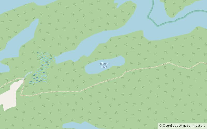 gibson lake park prowincjonalny frontenac location map