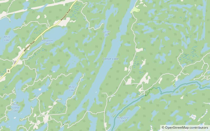 canoe lake location map