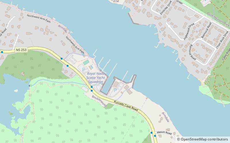 Royal Nova Scotia Yacht Squadron location map