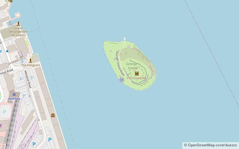 Georges Island Lighthouse location map