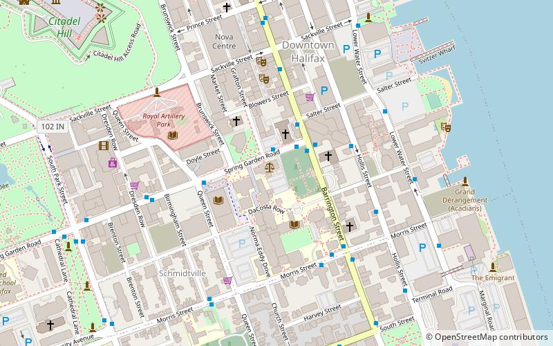 Halifax Court House location map