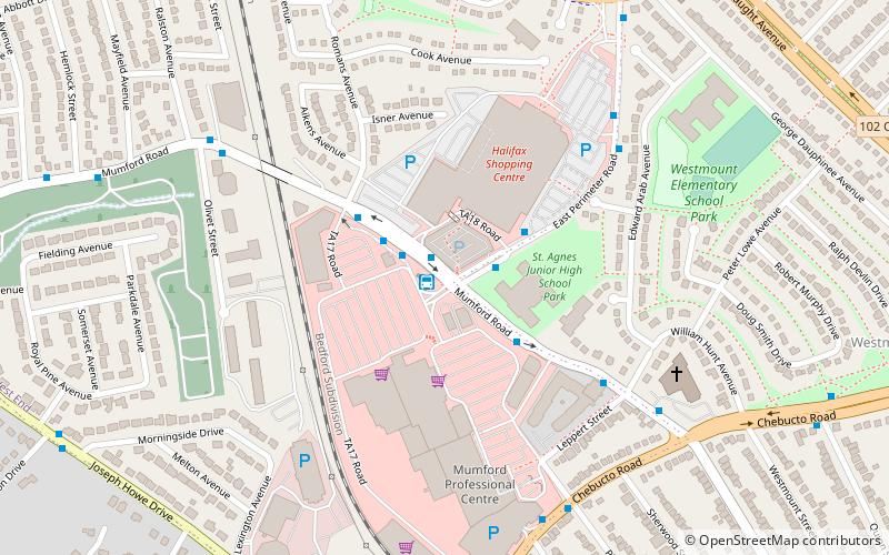 Halifax Shopping Centre location map