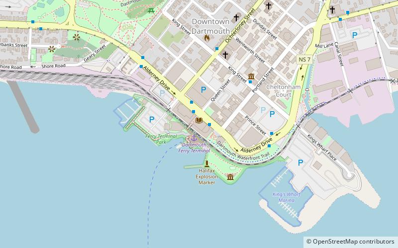 Alderney Landing location map