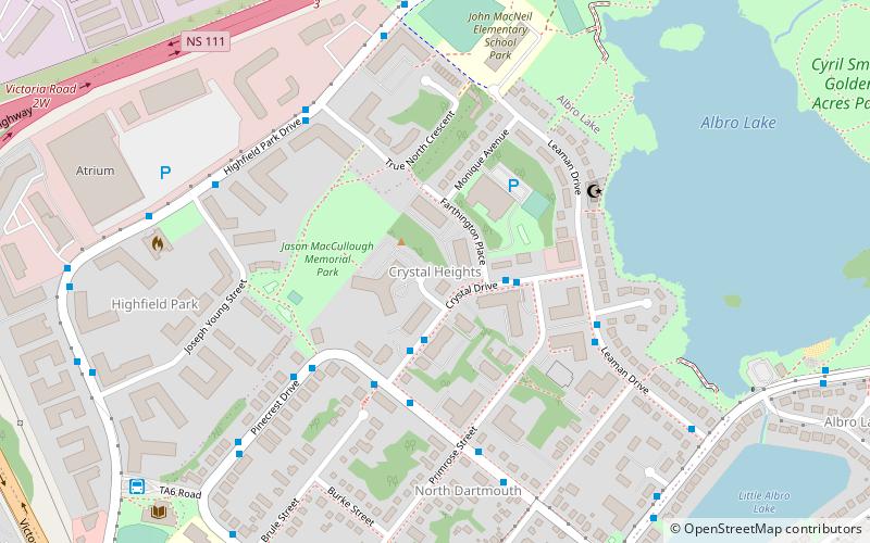 crystal heights dartmouth location map