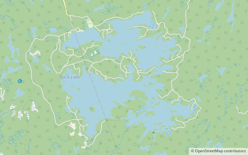 jack lake location map