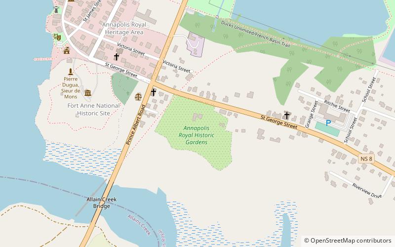 Annapolis Royal Historic Gardens location map