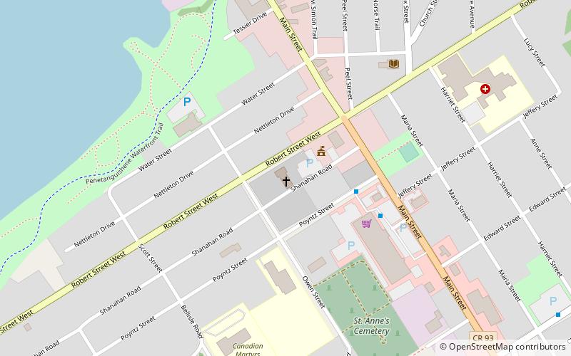 st ann penetang location map