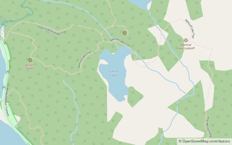 Eunice Lake location map