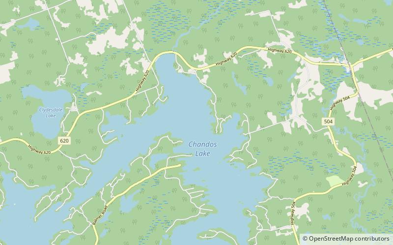 Chandos Lake location map
