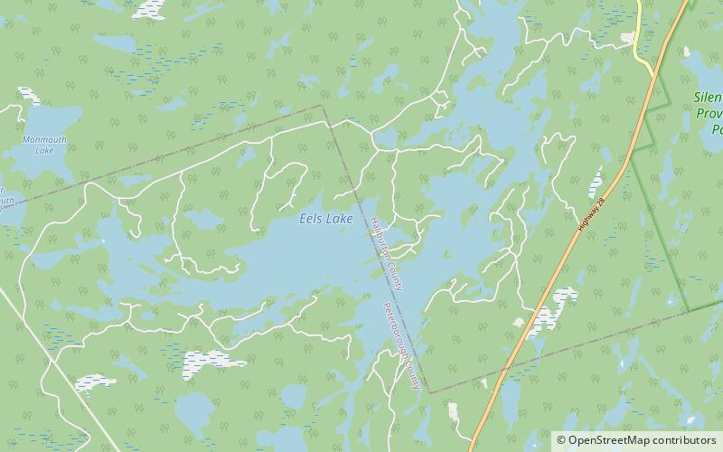 eels lake location map