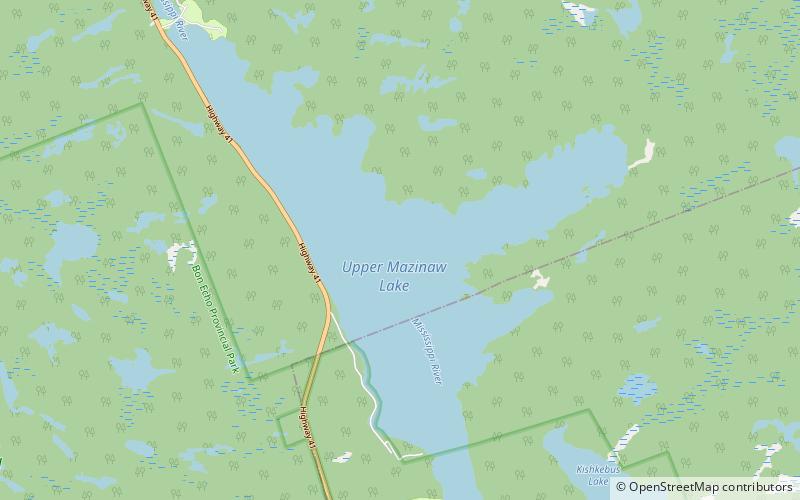 Lac Mazinaw location map