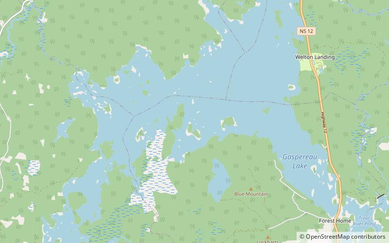 Lago Gaspereau location map