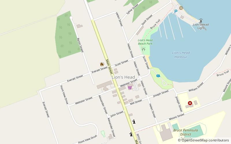 Bruce-Halbinsel location map