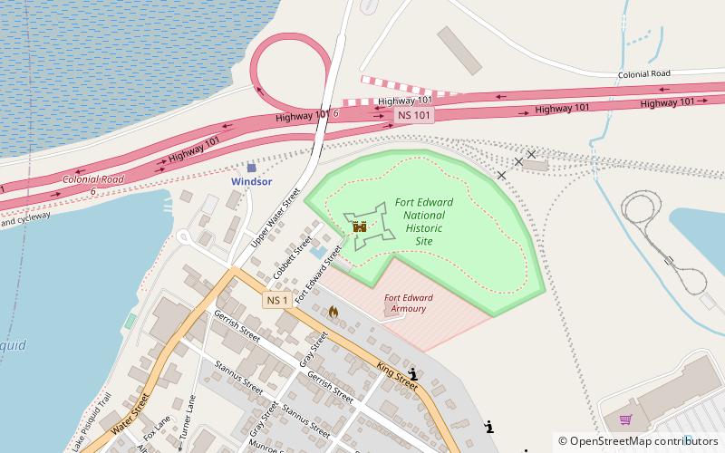 Fort Edward location map