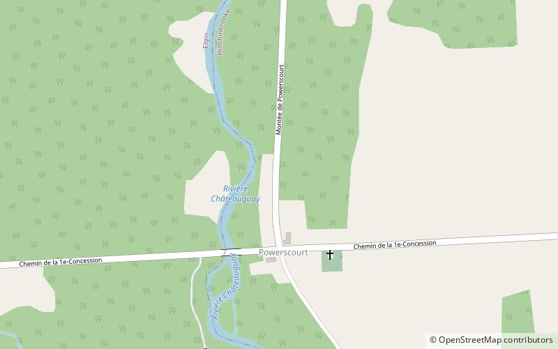 Powerscourt Covered Bridge location map