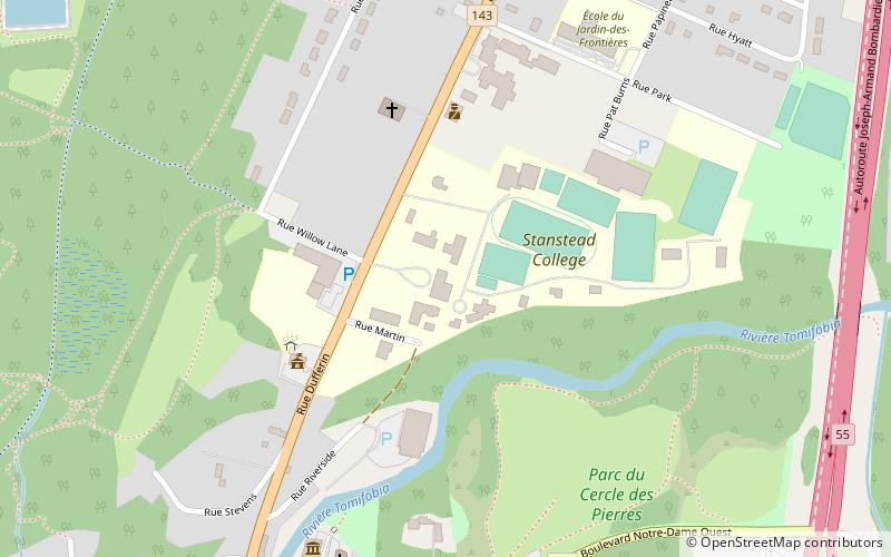 Stanstead College location map